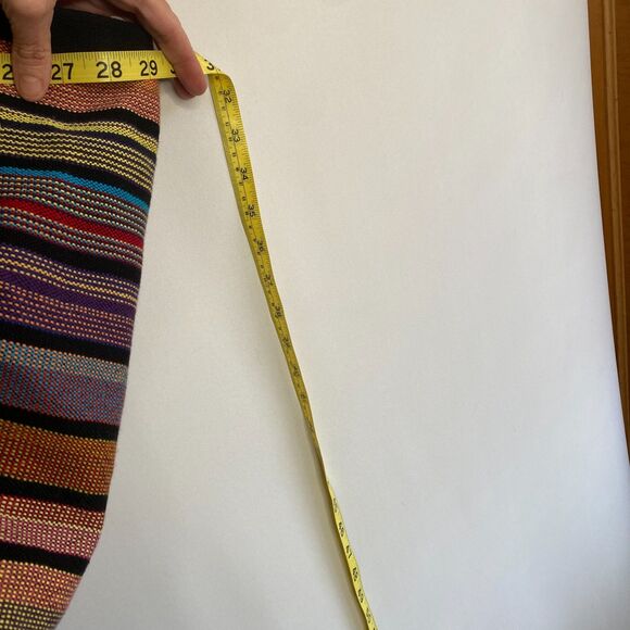 Bohemian Hippie Bag Multicolored Striped Fully Lined Large Shoulder Bag - Picture 5 of 6